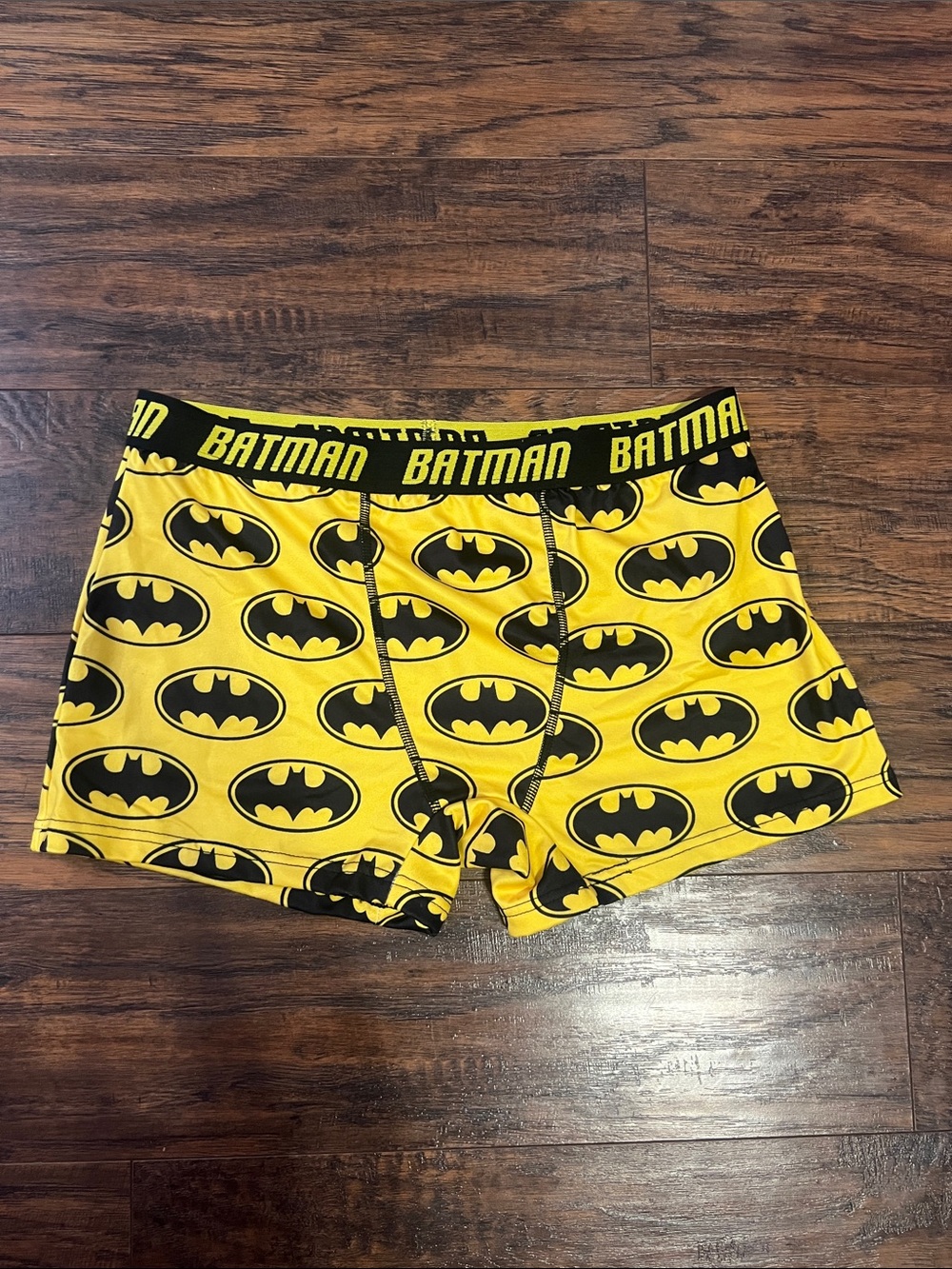 Batman Yellow and Black Logo Boys' Shorts